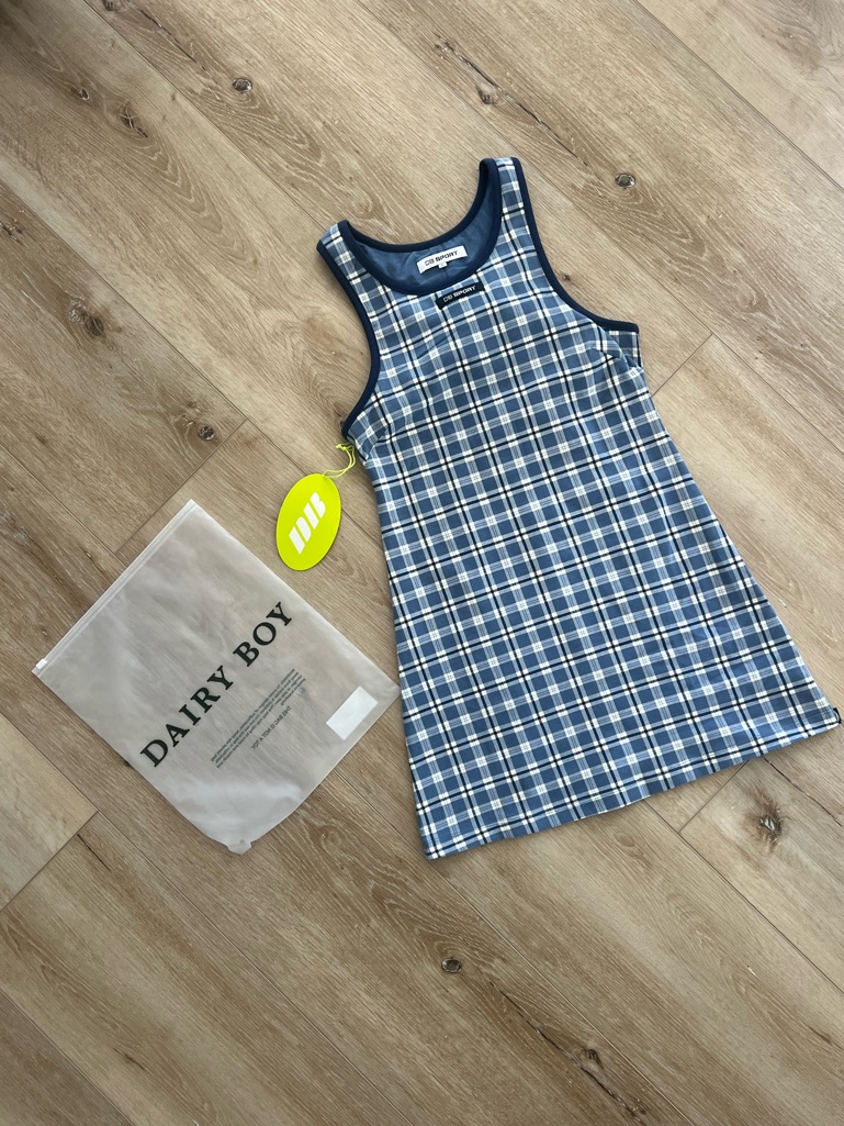 Nwt Dairy Boy Db Sport Court Tennis Dress In Greenwich Plaid — image 2 of 8